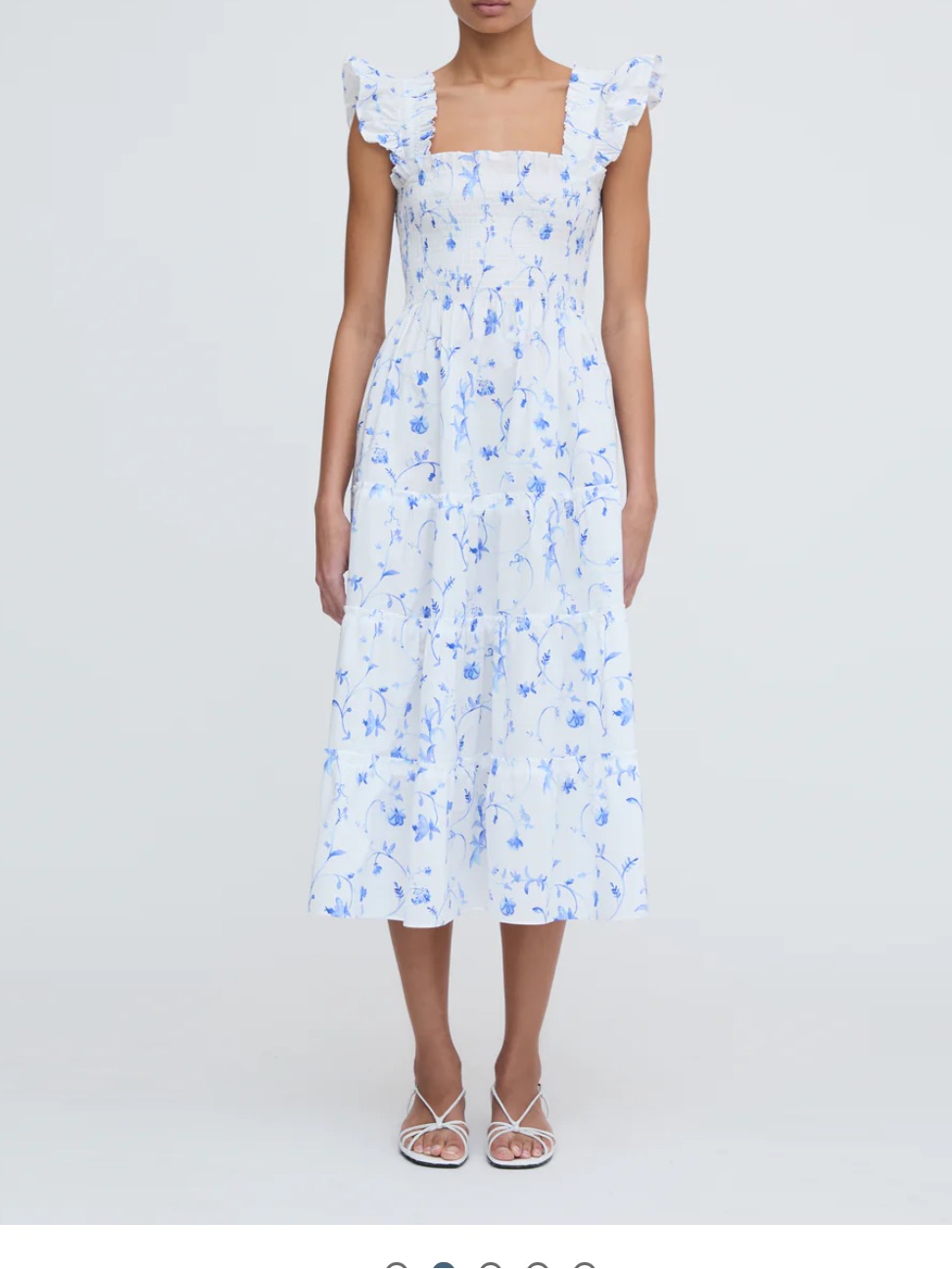 Hill House Blue Botanical Nap Dress Nwot